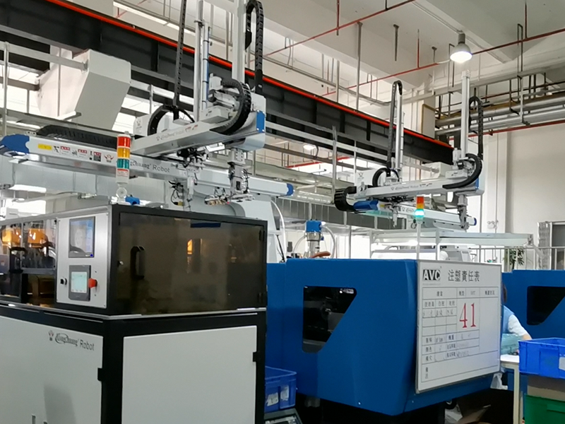 pa集团机械手视觉马达壳自动化